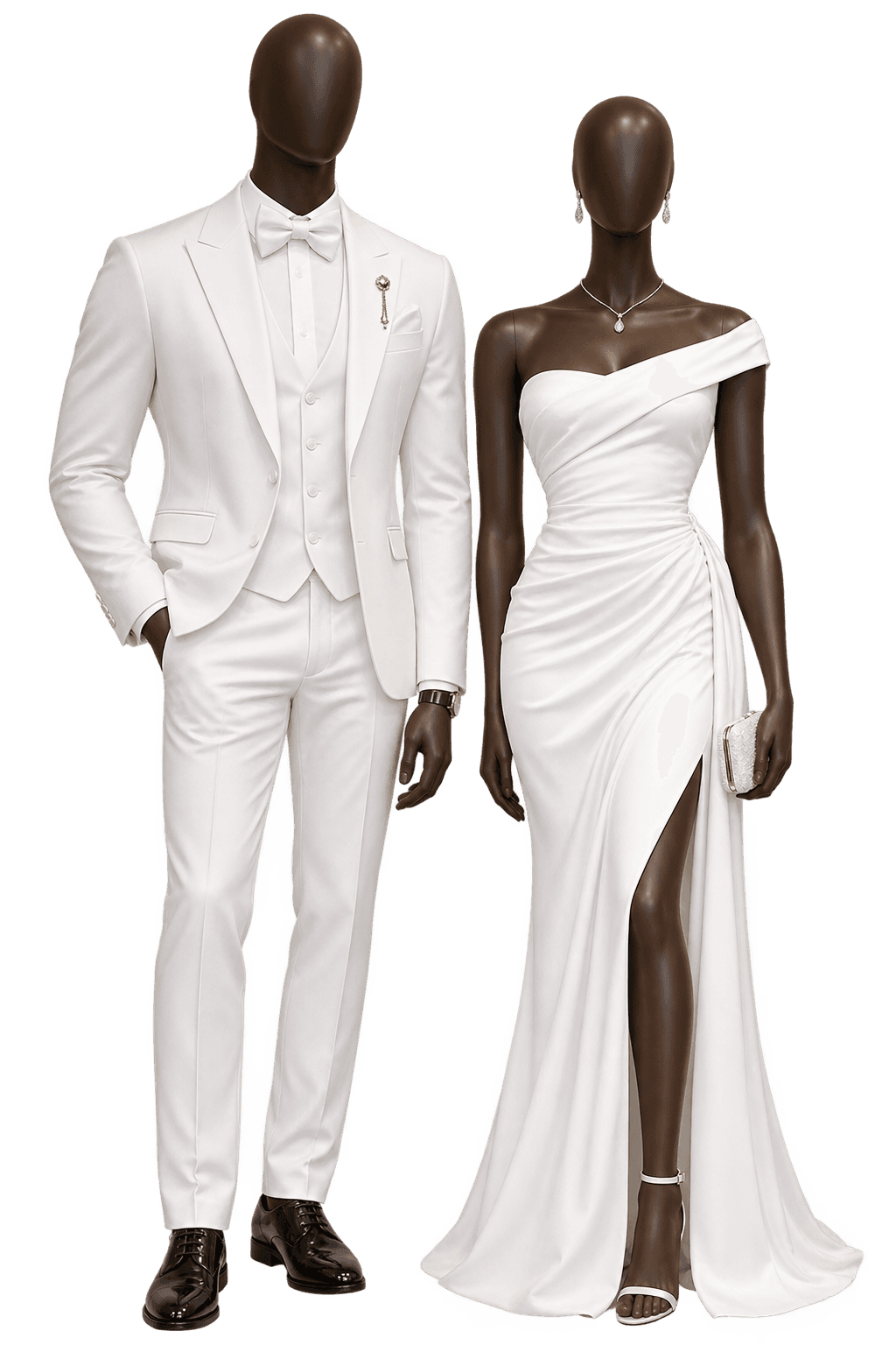 Use um traje branco